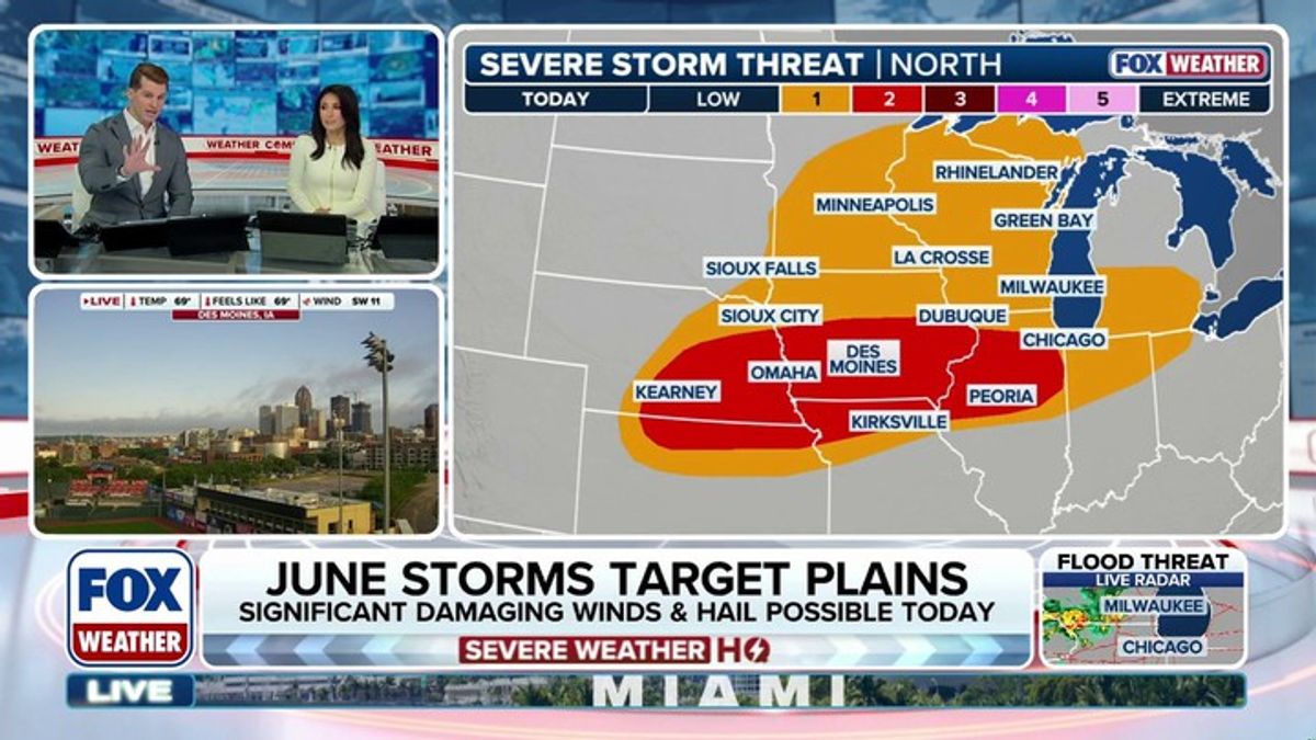 Severe storms reignite over the Plains and Upper Midwest, bringing hail ...