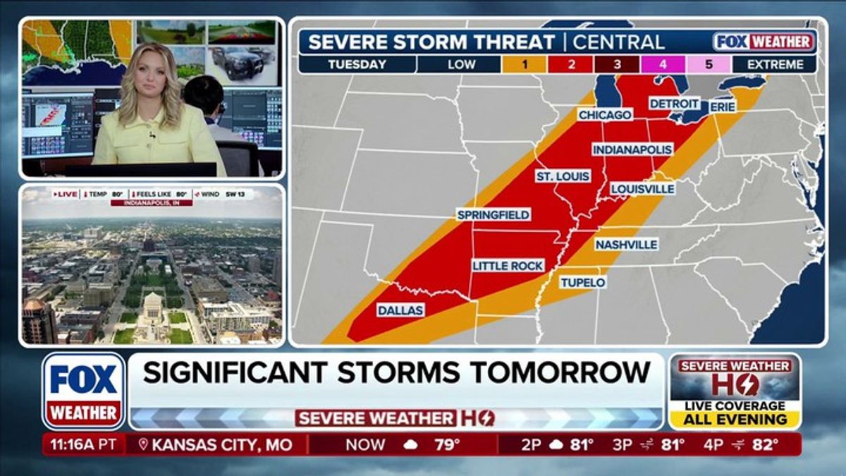 Severe weather threat across the Great Plains and Midwest this week ...
