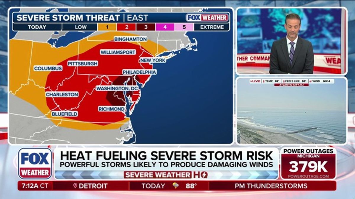 Severe storms threaten July 4th plans for millions across Northeast ...