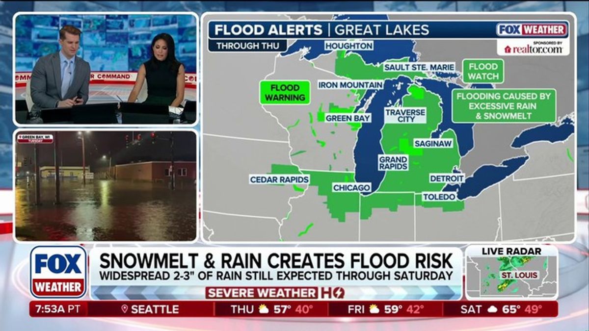 Snowmelt and rain create flood risk across Great Lakes | Haystack News