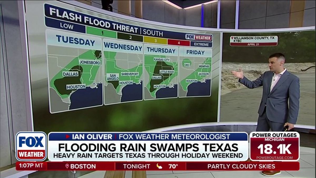 Flooding rain targets Texas, the South through Memorial Day weekend ...