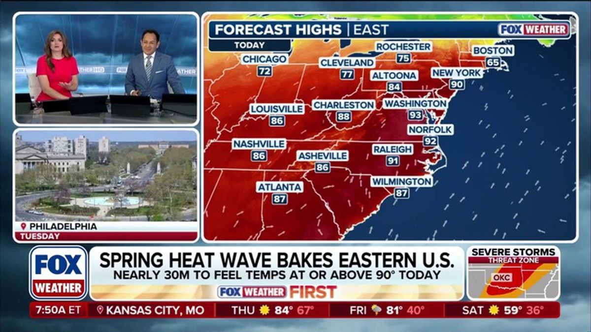 Spring heat wave builds across Eastern U.S. | Haystack News