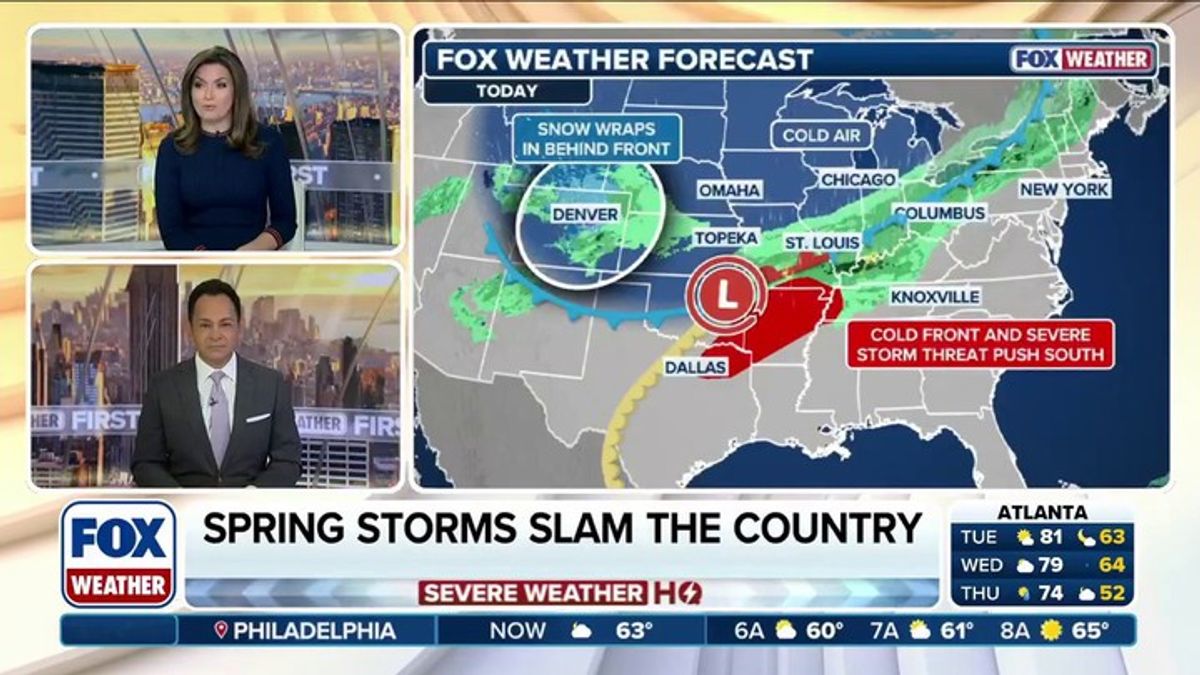 Massive cold front to deliver snow, severe storms and heavy rain across ...