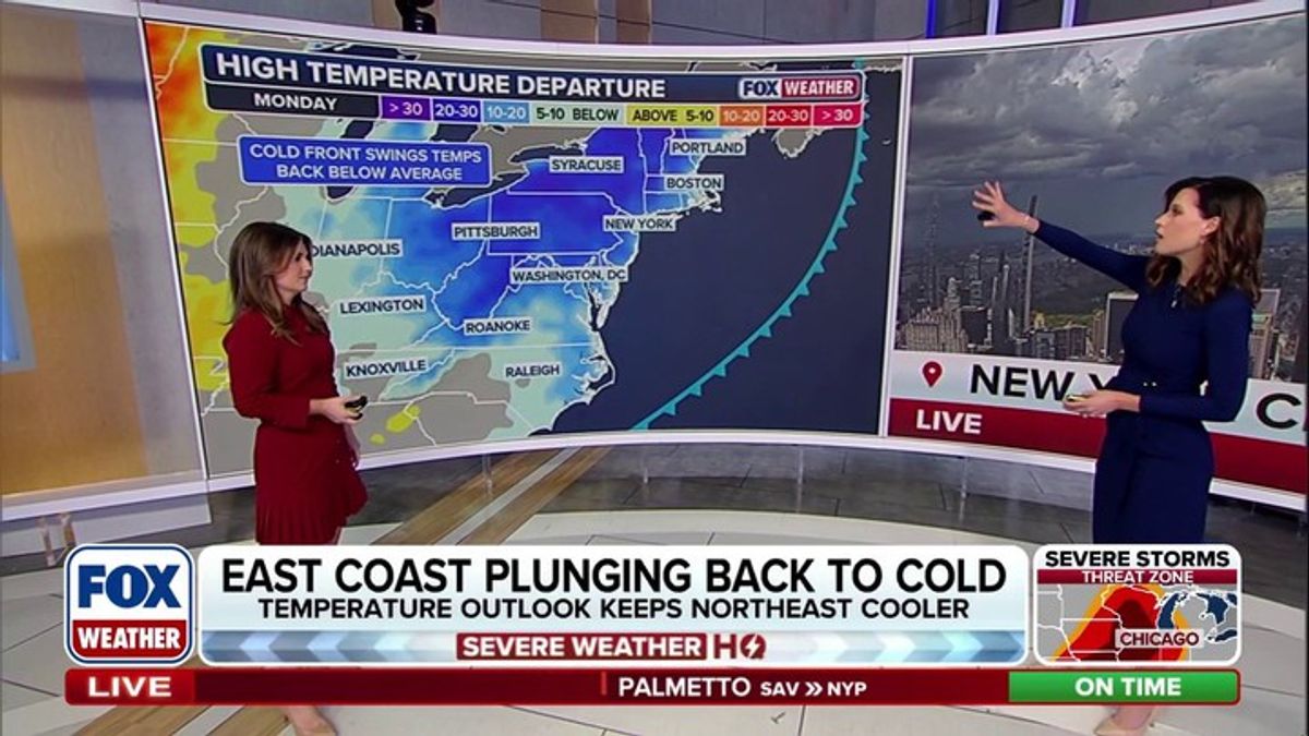 Cold snap to follow record heat across the East next week | Haystack News