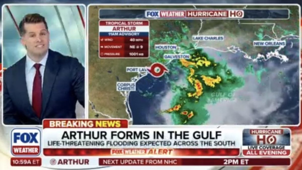 Tropical Storm Arthur forms in the Gulf, the first named storm of the ...
