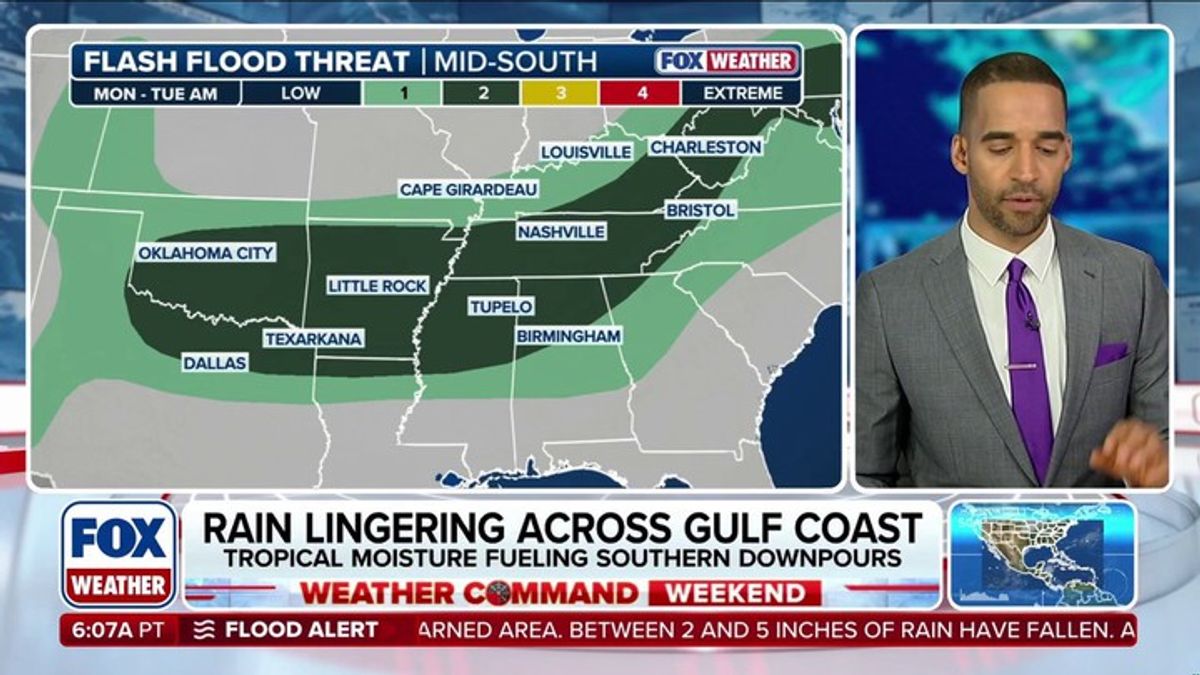 Repeated storms could unleash dangerous flash flooding in the South ...