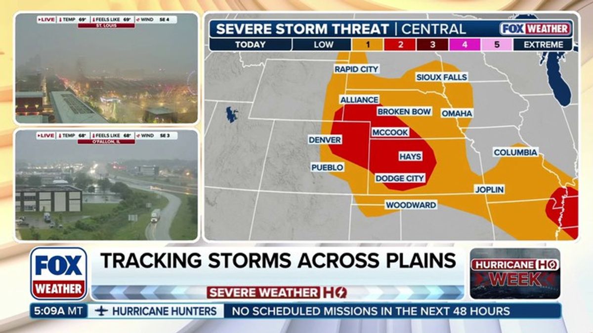 Multiple rounds of severe storms to race through the Plains this week ...