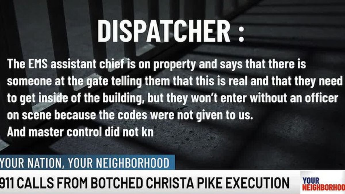 911 calls from botched Christa Pike execution | Haystack News