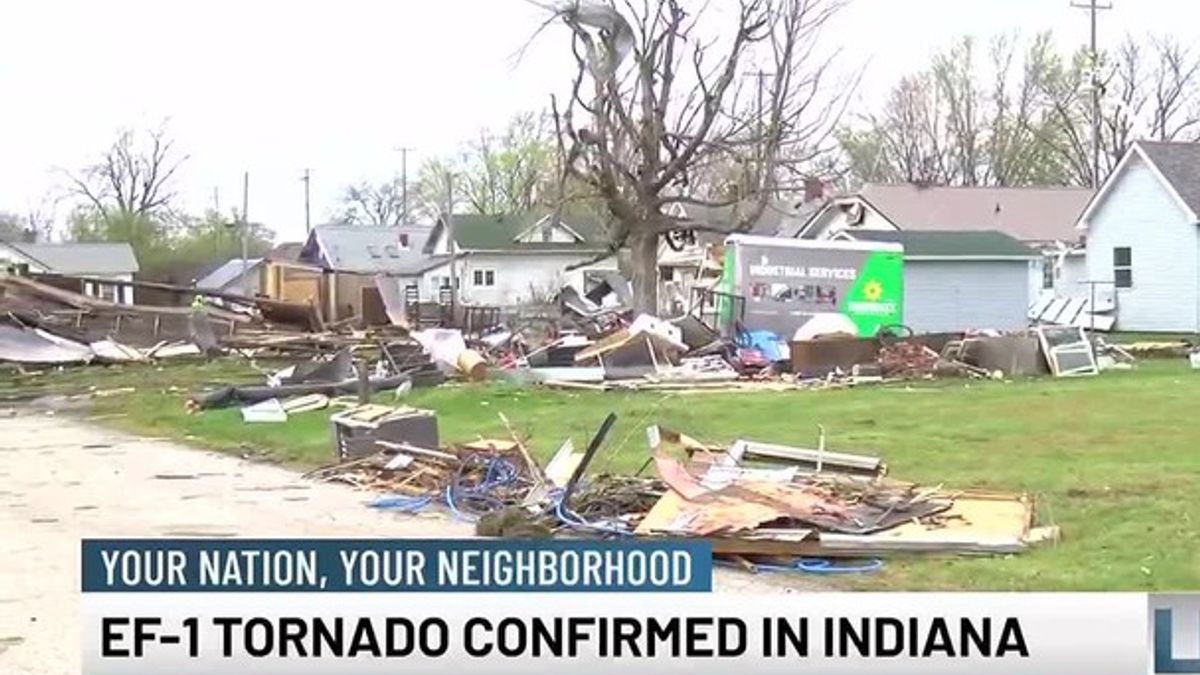 EF-1 tornado confirmed in Indiana | Haystack News
