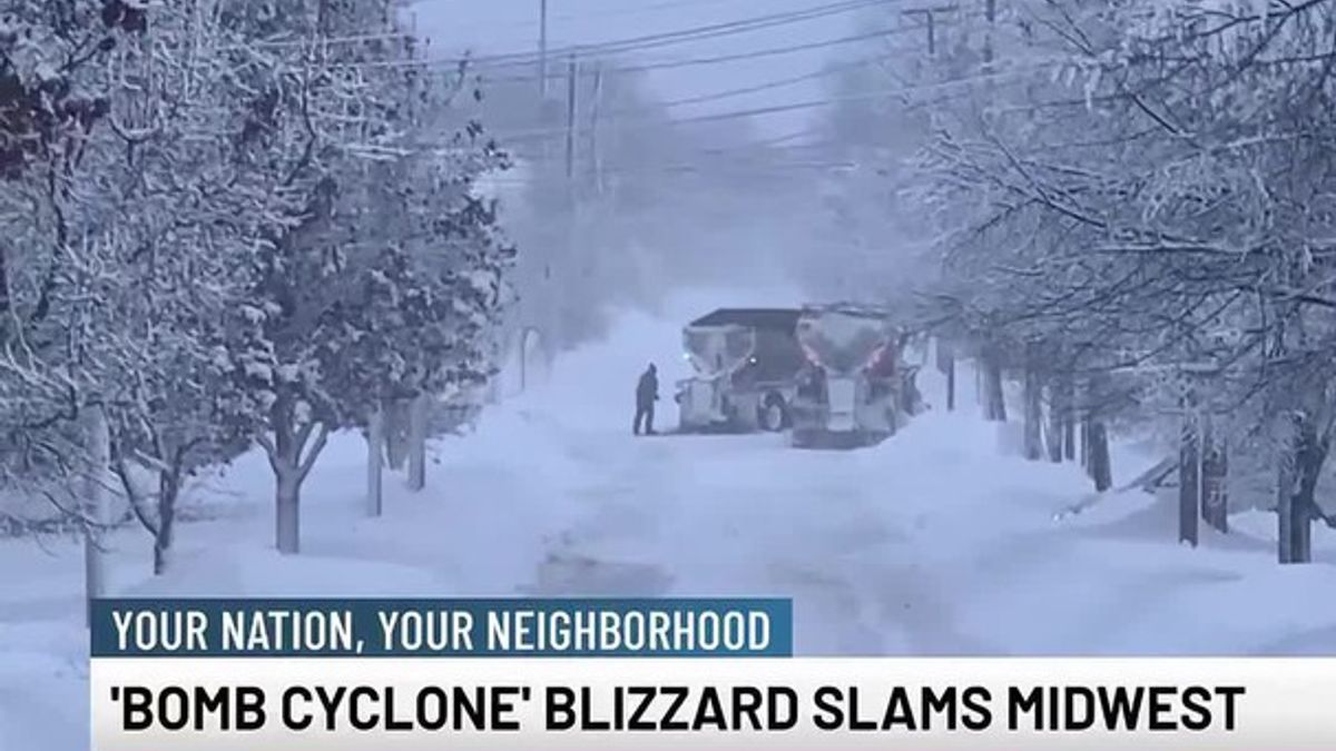 'Bomb cyclone' blizzard slams midwest | Haystack News
