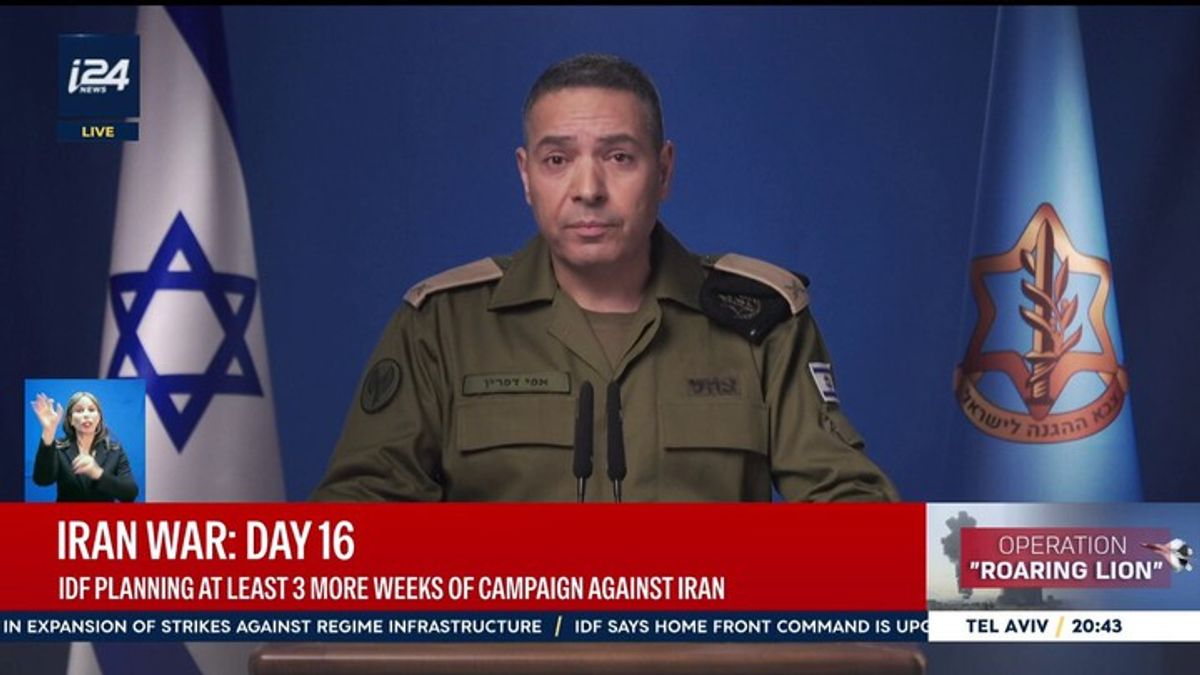 IDF Spokesperson: We have struck over 80% if Iran's defense ...