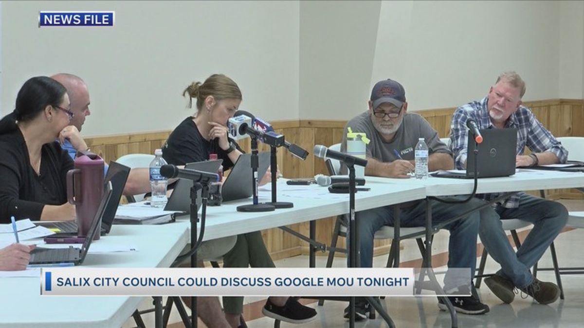 Salix City Council Google Data Center Proposal Tonight - 10/14/2026 ...