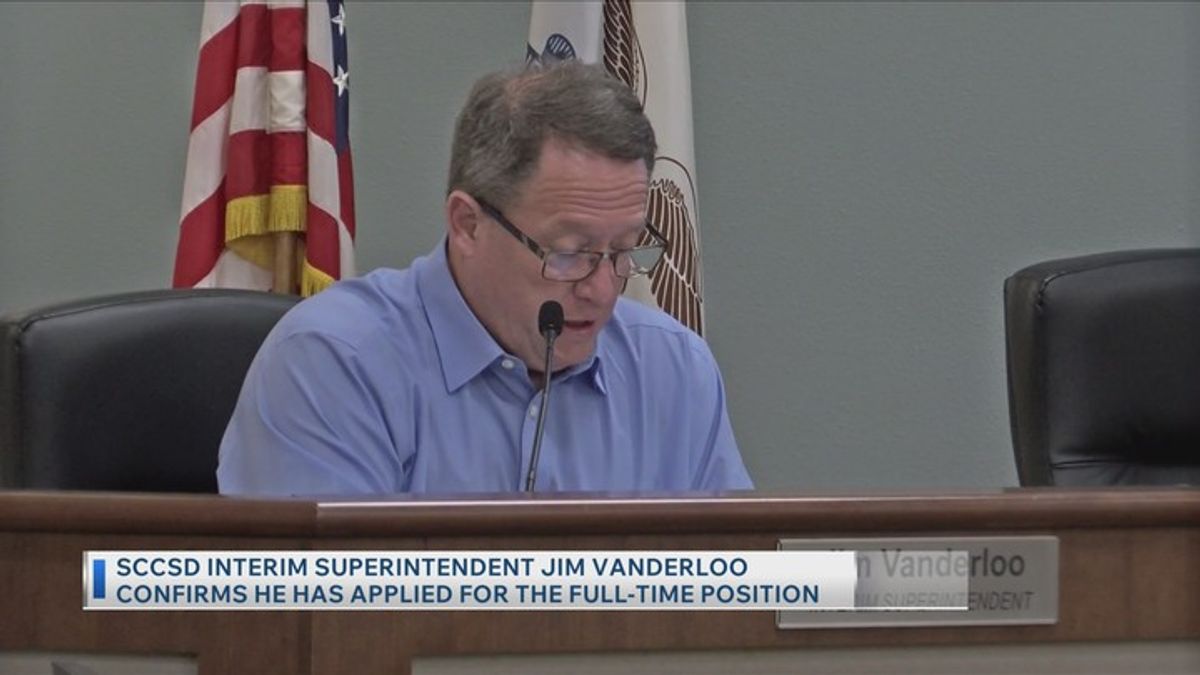SCCSD Interim Superintended Jim Vanderloo confirms he has applied for ...