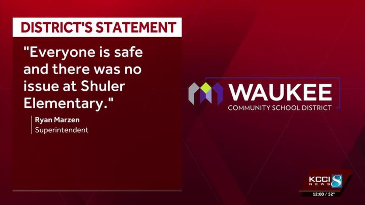 'Everyone is safe': Police respond to false alarm at central Iowa ...