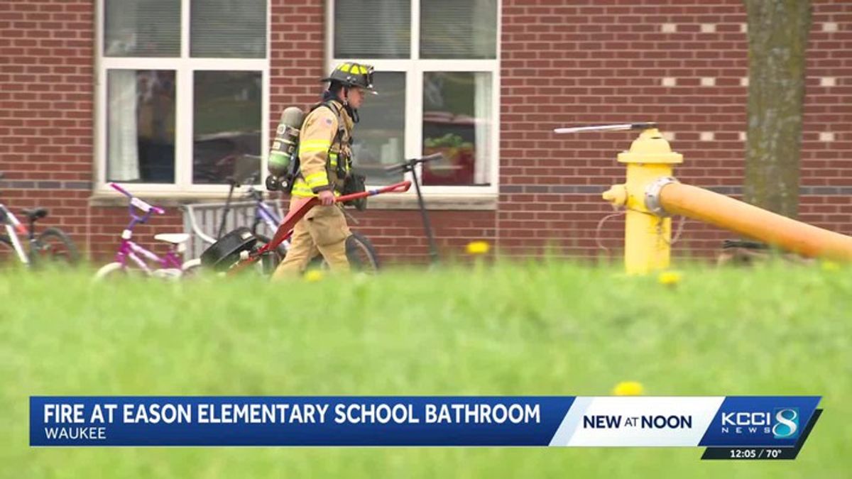 Waukee elementary school briefly evacuated after bathroom fire ...