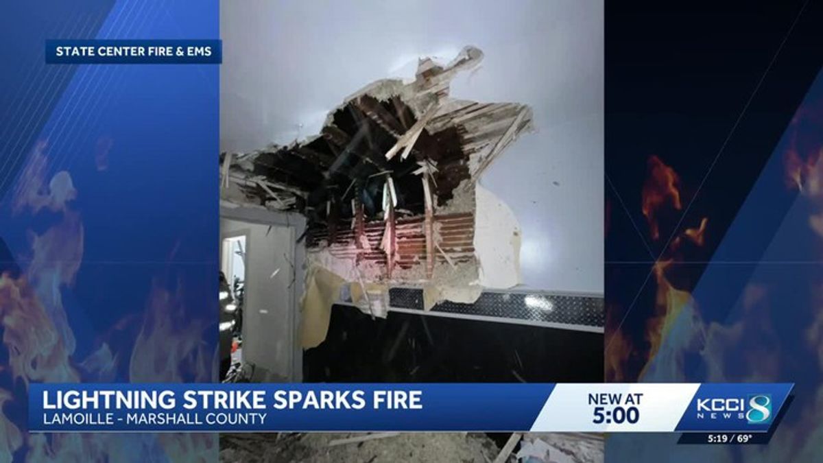 Lightning strike ignites house fire in Marshall County | Haystack News