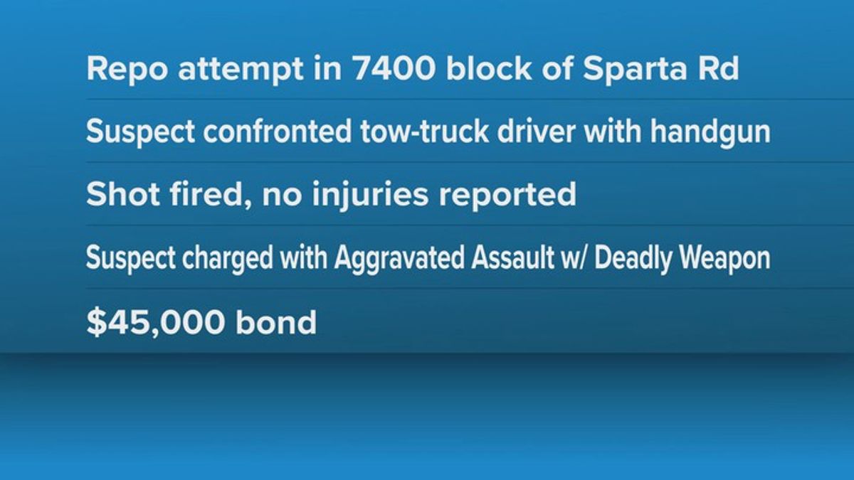Bell County man accused of shooting tow truck arrested | Haystack News
