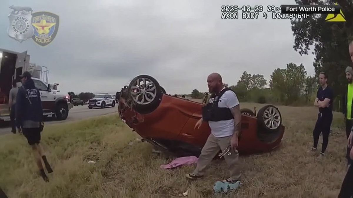 Fort Worth Police, bystanders lift car to save baby trapped underneath ...