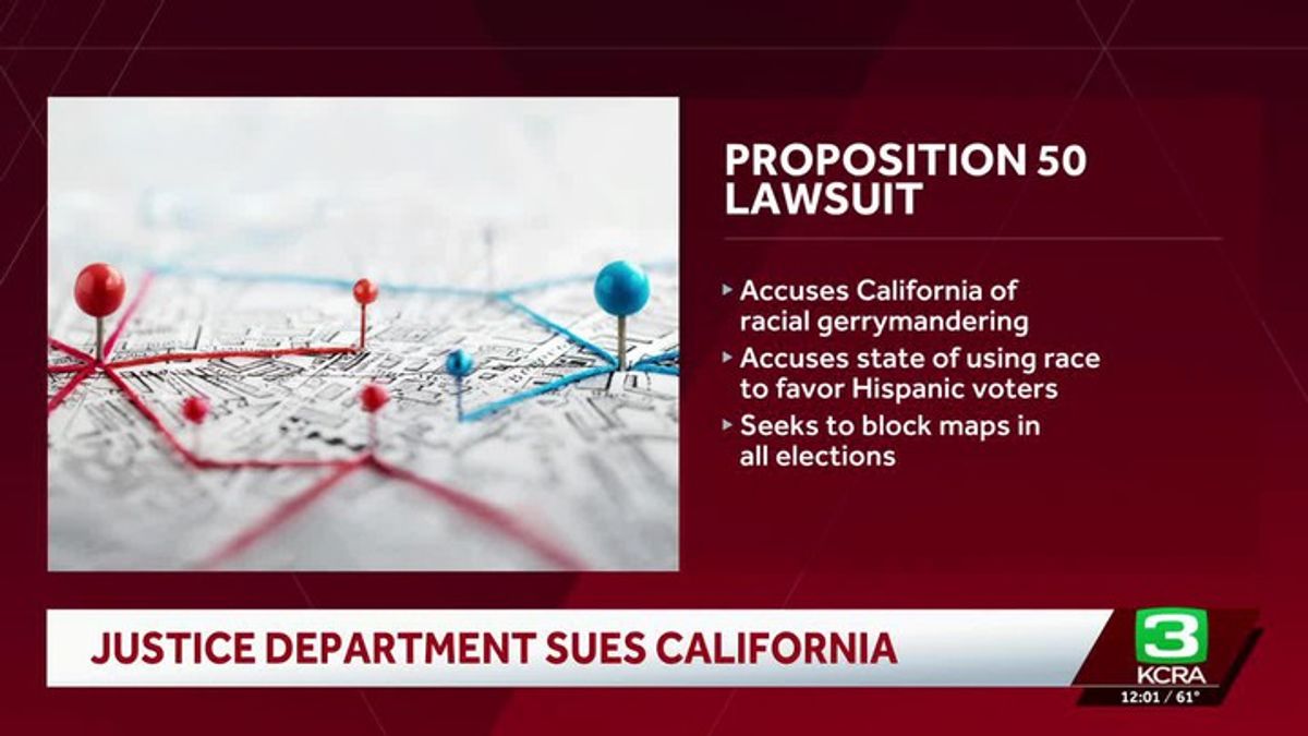Justice Department sues to block California US House map | Haystack News
