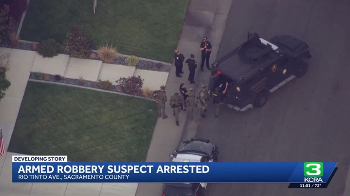 Armed Sacramento County robbery suspect found hiding under deck ...