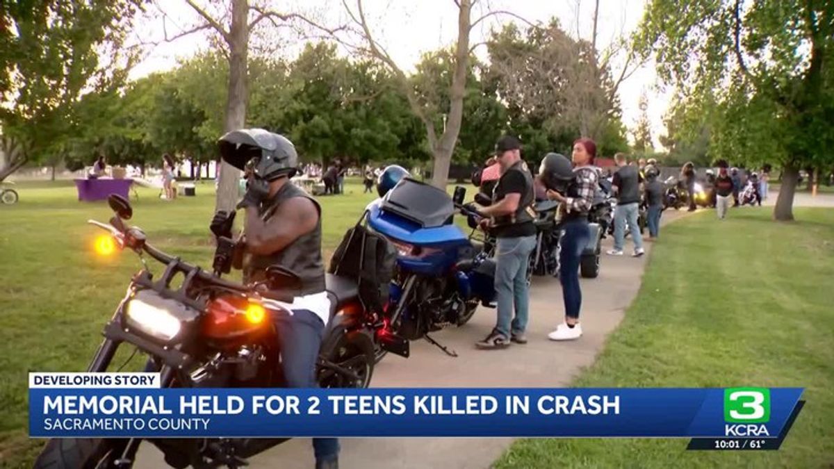 Sacramento riders honor teens killed in car crash with memorial ride ...