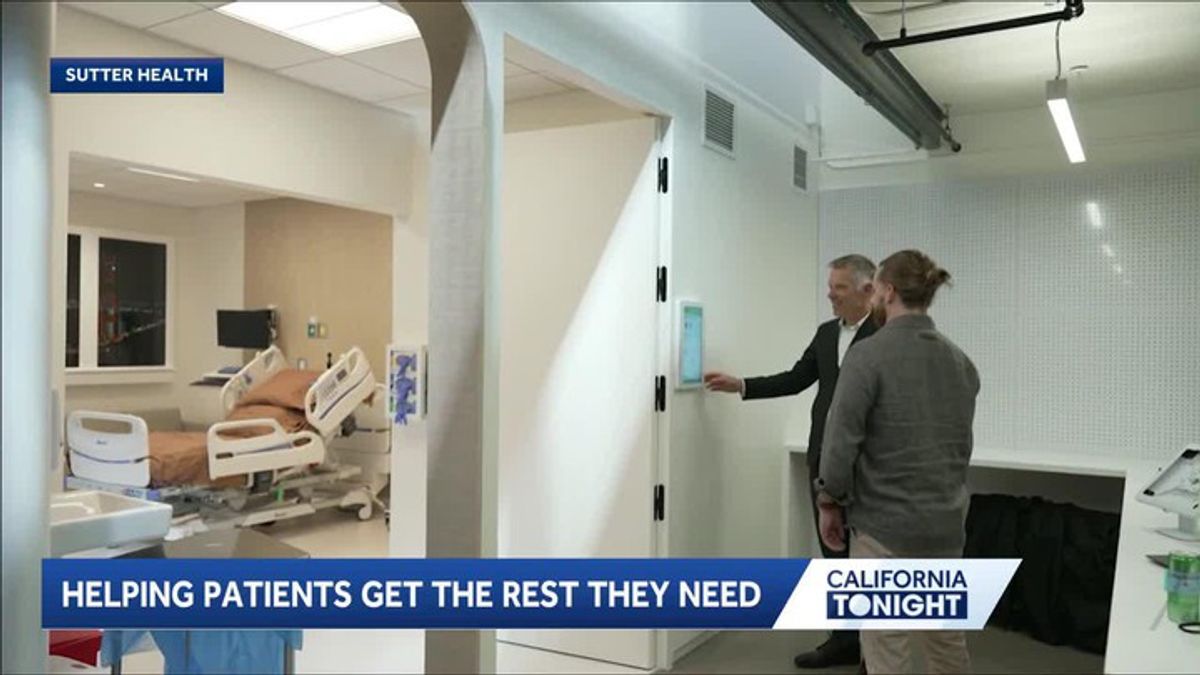 Sutter Health tests sleep-friendly hospital room innovations | Haystack ...
