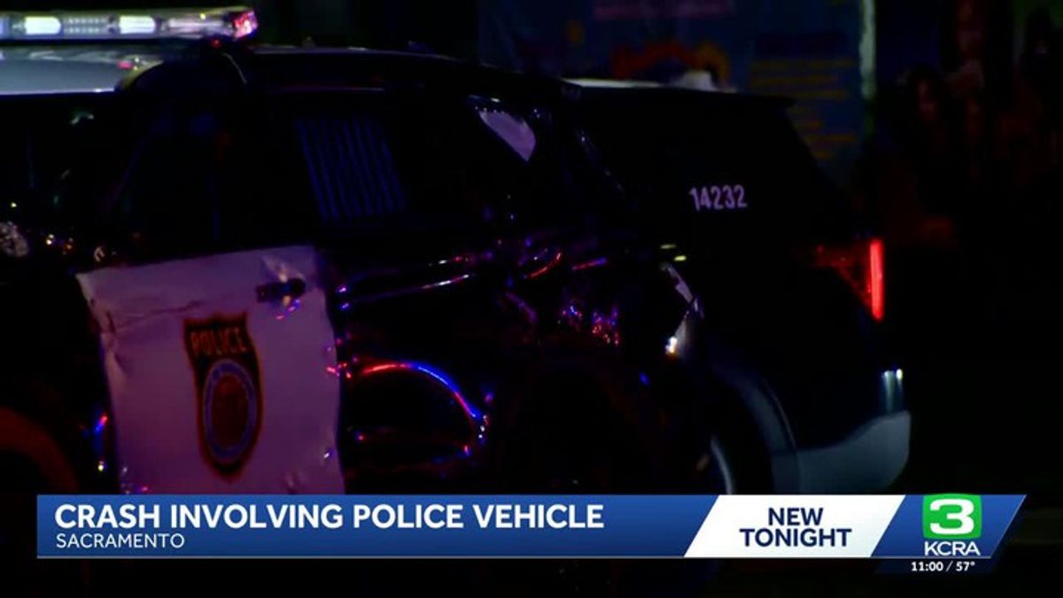Sacramento police department vehicle involved in collision in south ...