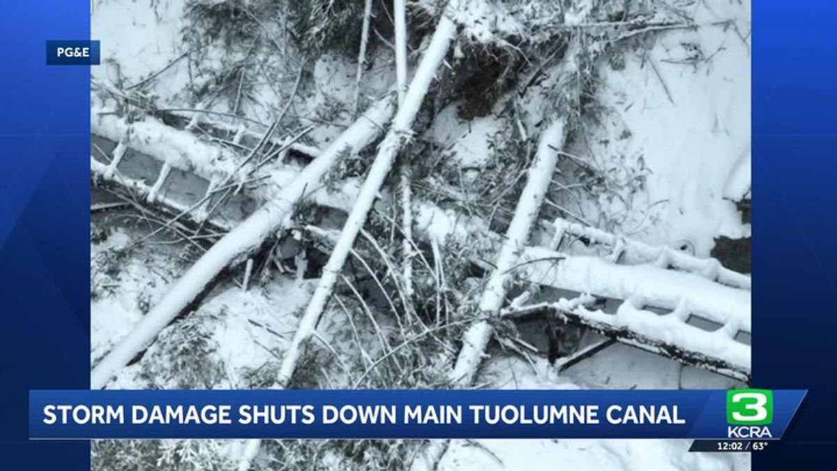 Winter storm breaks Tuolumne County water canal flumes | Haystack News