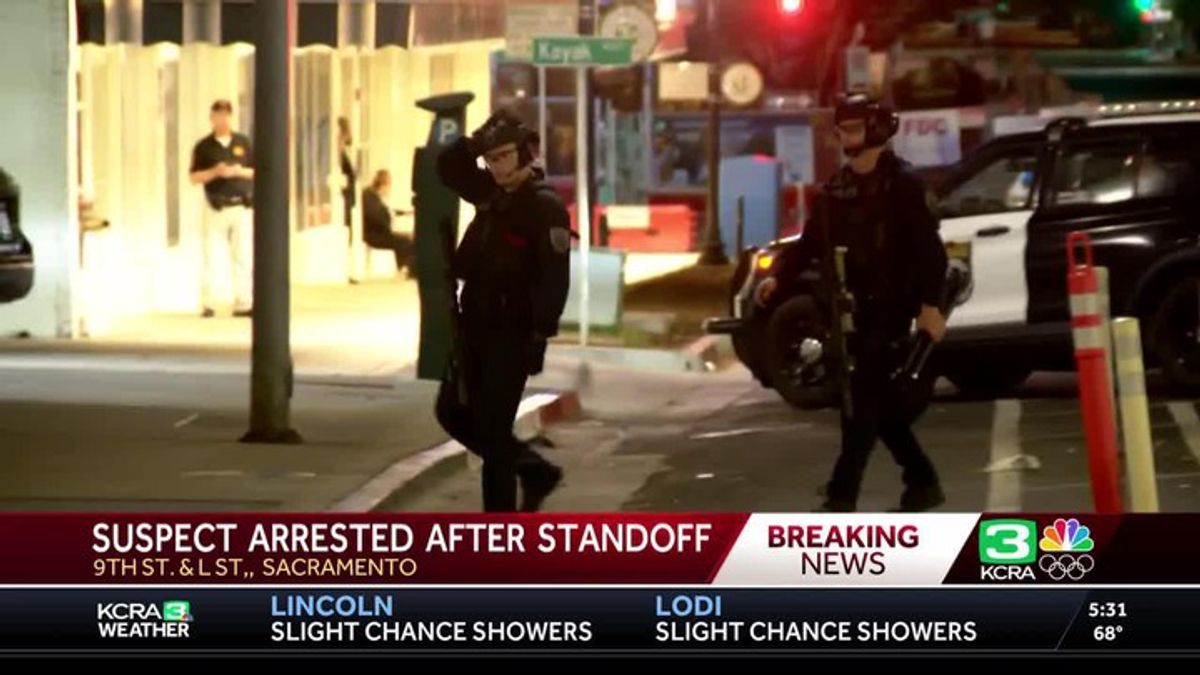 Knife-armed suspect arrested after standoff with Sacramento police ...