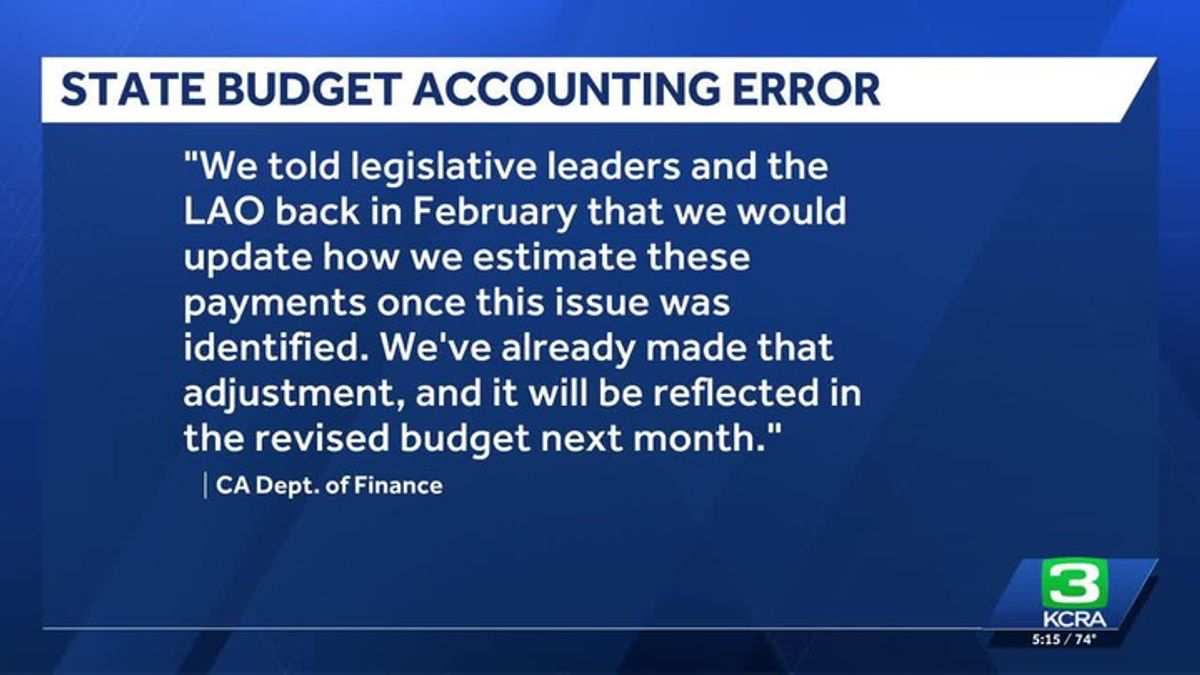 Newsom admin. miscalculated California's budget this year; state has ...