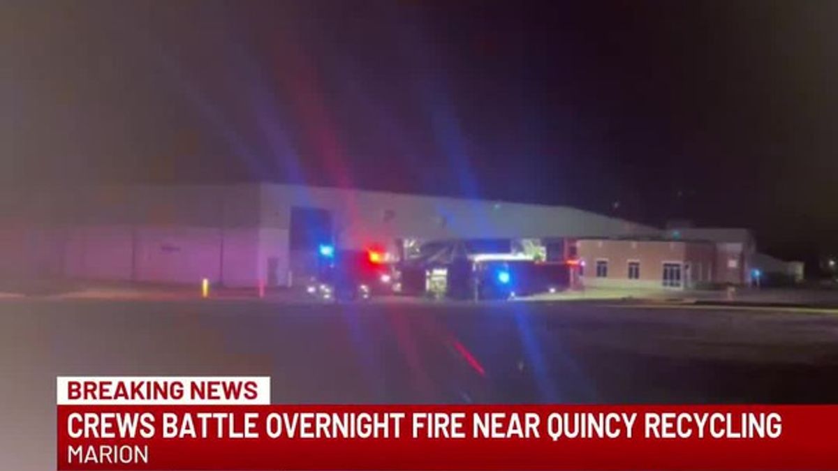 Marion crews battle overnight fire near Quincy Recycling | Haystack News
