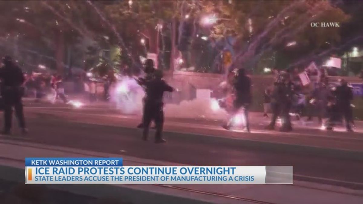 State leaders accuse President Trump of manufacturing crisis over ...