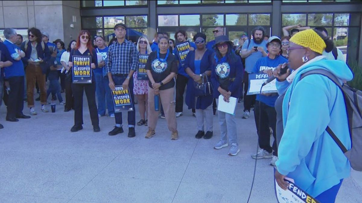 Protestors rally against layoffs potentially impacting hundreds of San ...