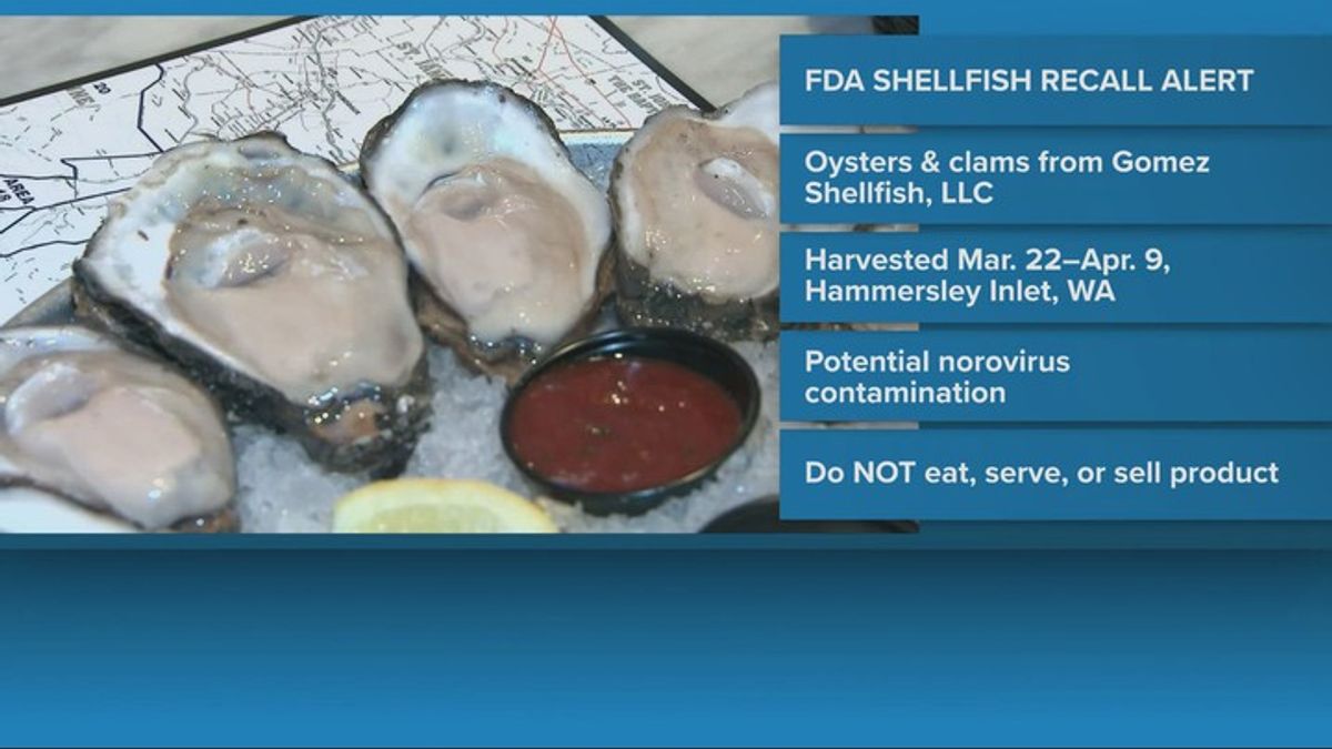 FDA issues recall on Washington shellfish | Haystack News