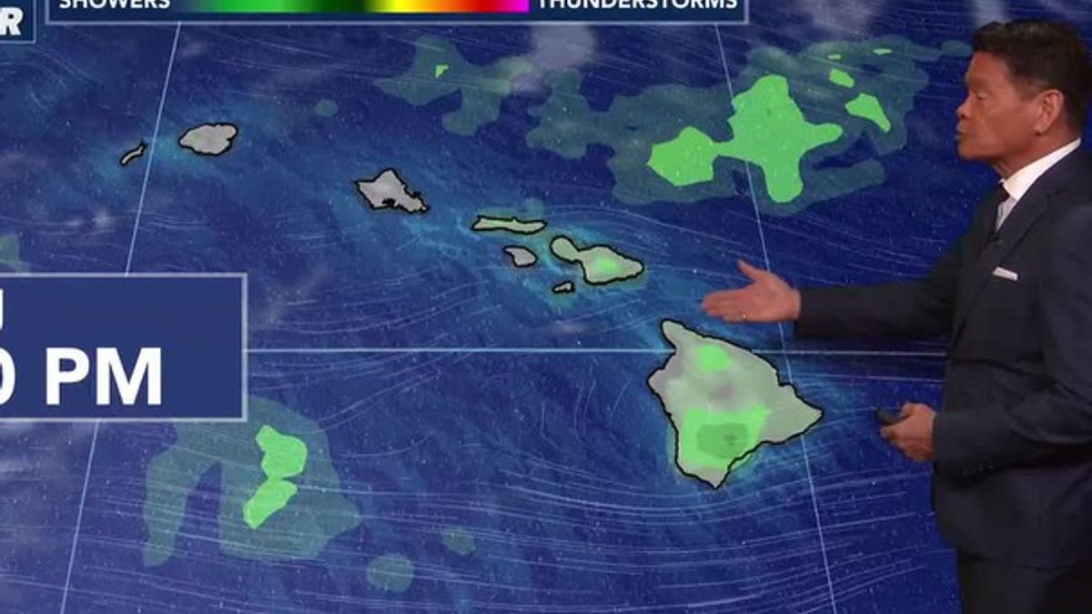 Mostly dry conditions with light trade winds are expected into the ...