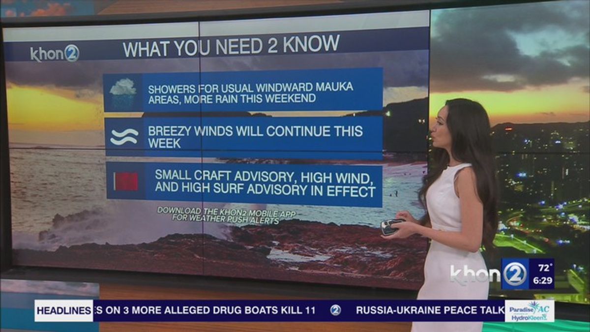Gusty Winds continue throughout today and the week ahead of more wet ...