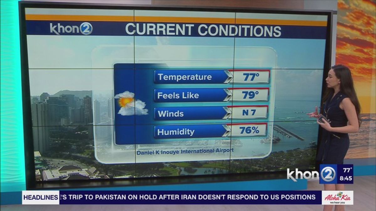 Light Winds Bring Spotty Showers Before Trade Winds Return | Haystack News