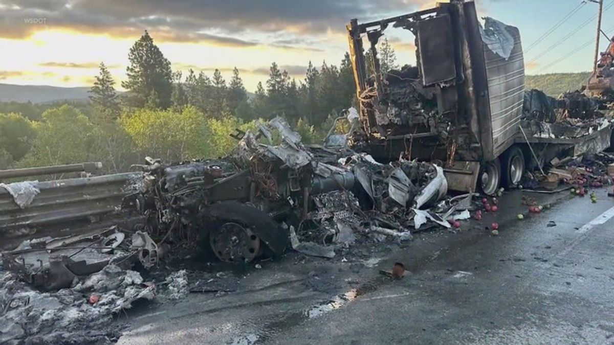 Yakima truck driver loses livelihood in fiery I-90 crash | Haystack News