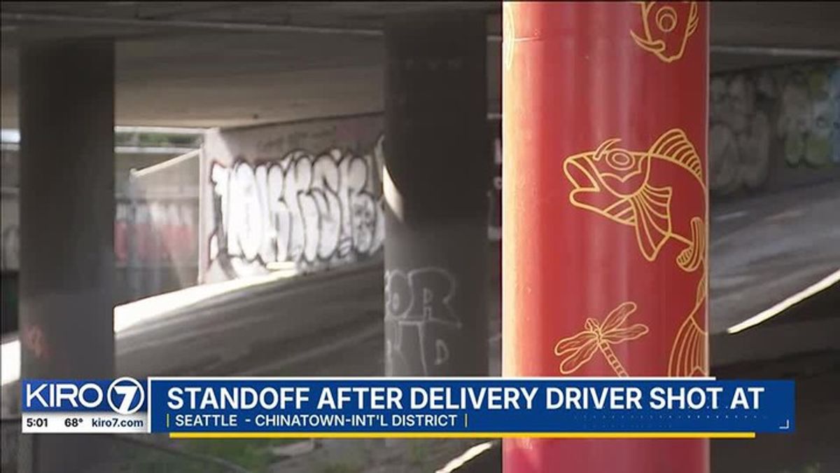 Standoff after delivery driver shot at | Haystack News