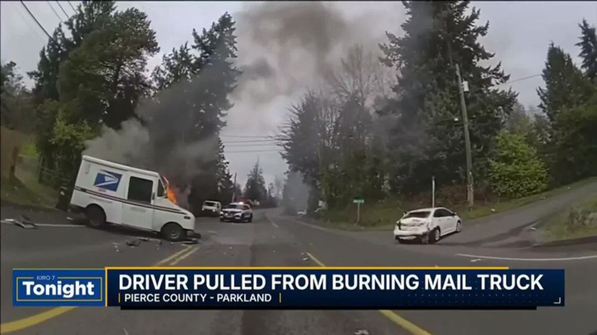 Good Samaritan pulls injured mailman from burning truck in Parkland ...