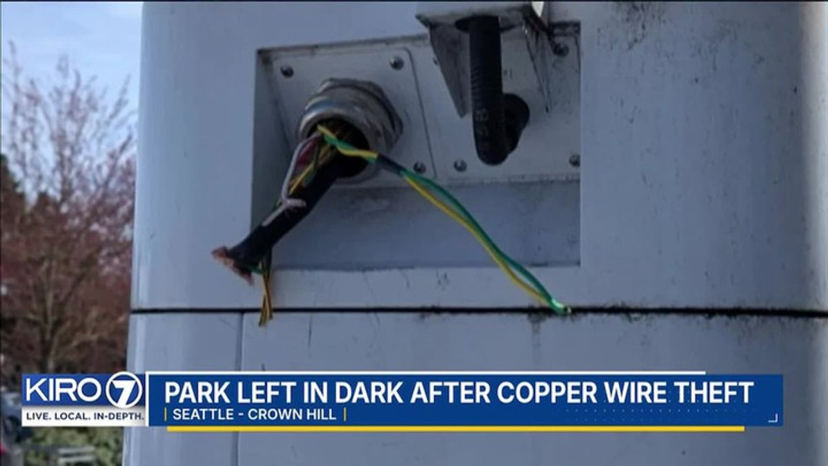 Park left in dark after copper wire theft | Haystack News