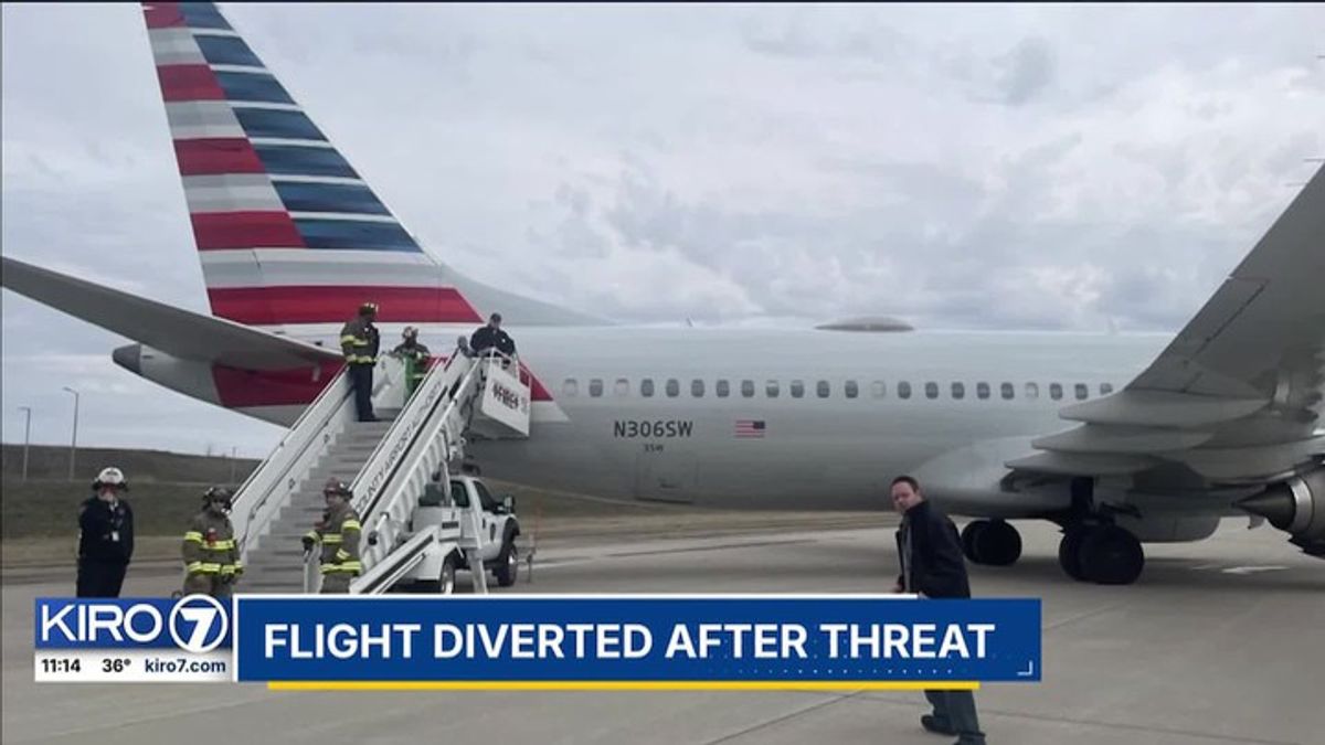 Flight diverted after threat | Haystack News