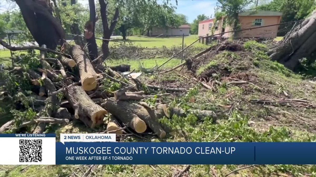 Muskogee County cleanup efforts after EF-1 tornado damage | Haystack News