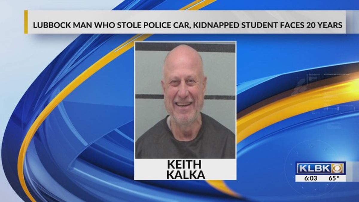 Lubbock man who stole police car, kidnapped student faces 20 years ...