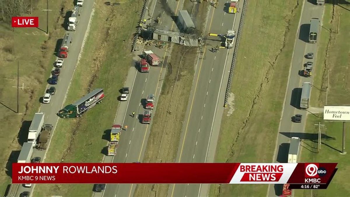 One dead after crash involving 3 semi-trucks shuts down I-70 near ...