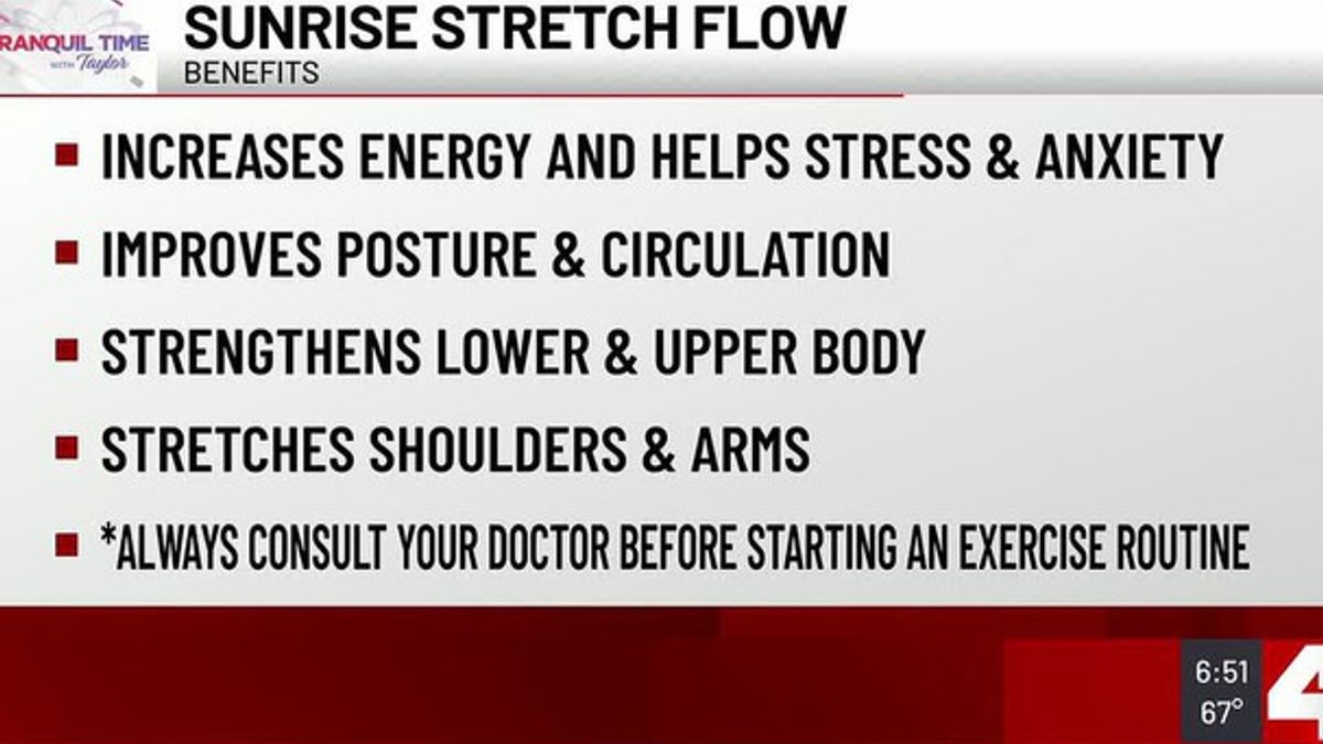 Tranquil Time with Taylor: Sunrise Stretch Flow | Haystack News