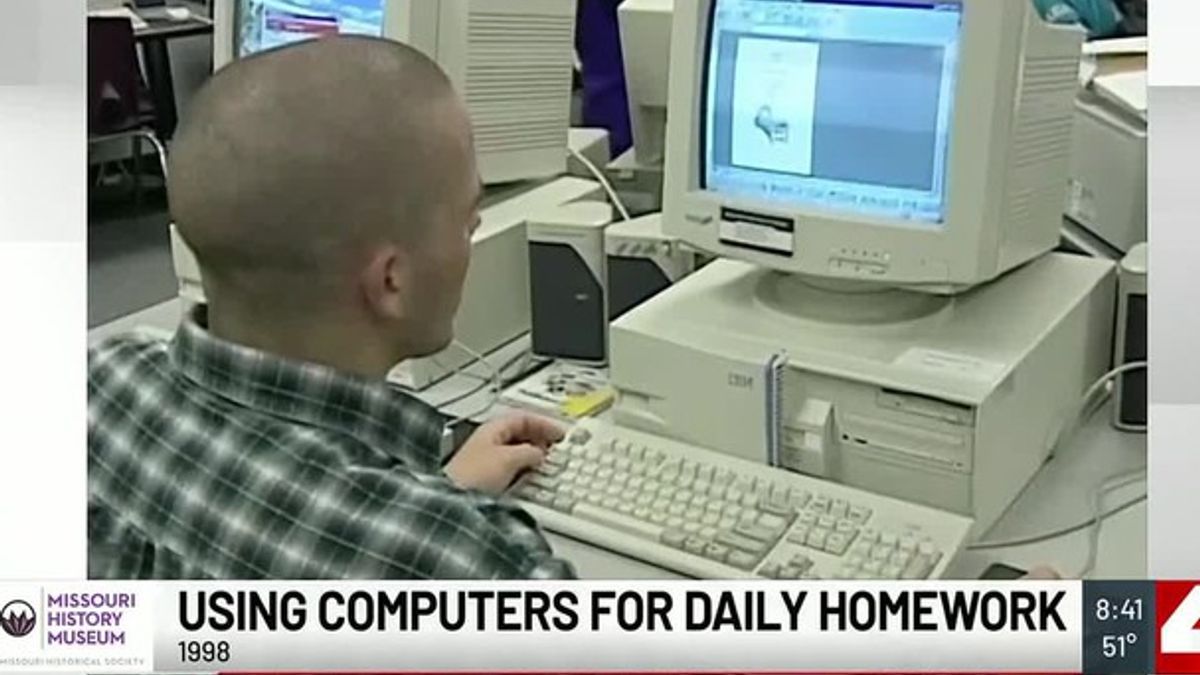 Saturday Throwback: What using computers for homework looked like in ...