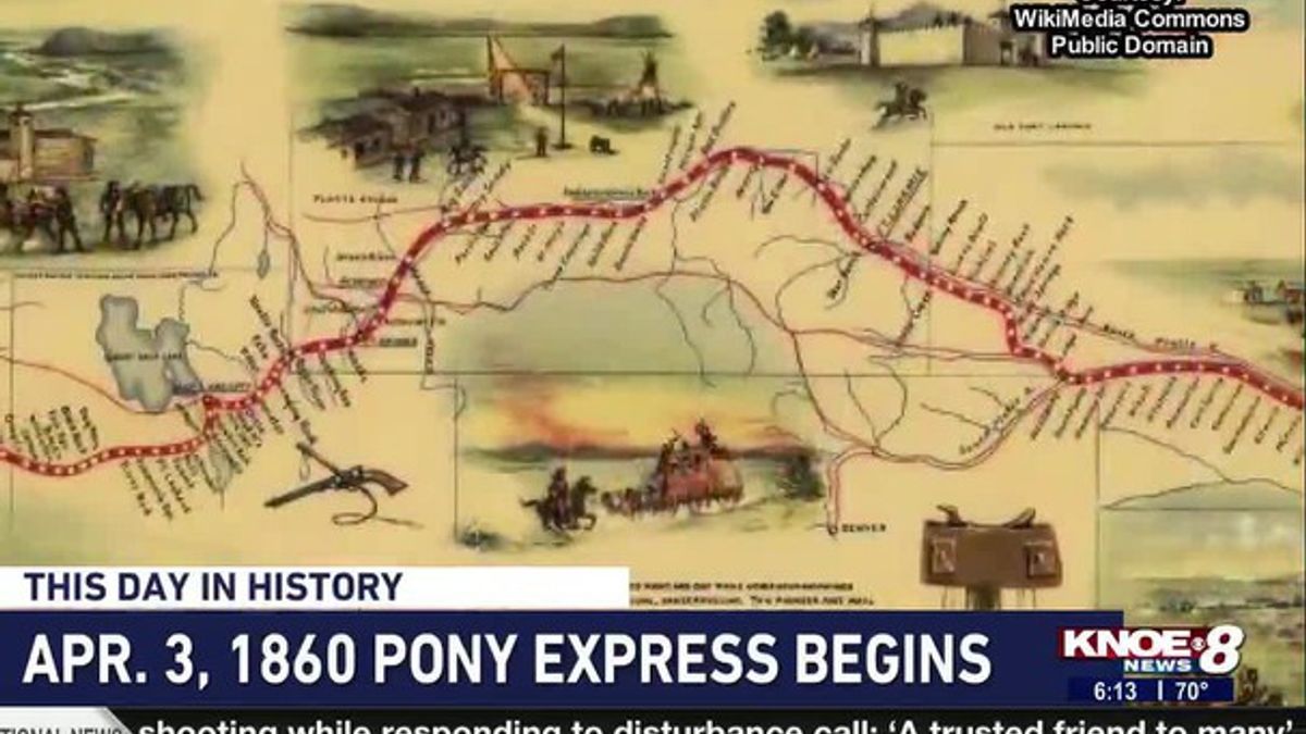 The Pony Express began delivering on April 3, 1860 | Haystack News