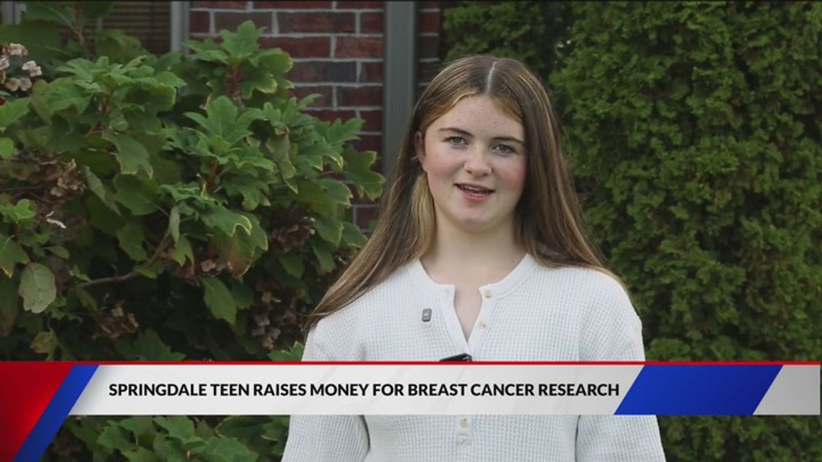 Springdale teen raises money for breast cancer research | Haystack News