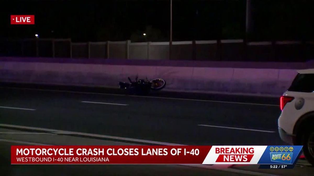 Motorcycle crash closes several lanes of westbound I40 in Albuquerque ...
